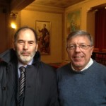 Il Rabbino Moscati con il prof. Marco Fasol